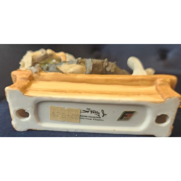 NIB Emmett Kelly Jr. HOBO Clown Wet Paint bench Porcelain Figurine Flambro - Picture 3 of 8